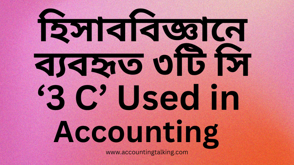 3 C used in accounting